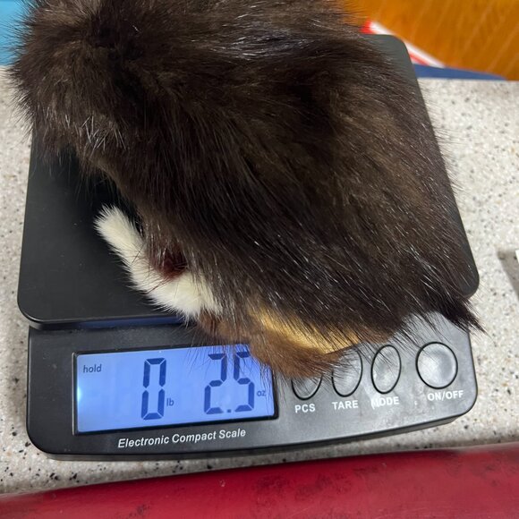 Vintage Mink Fur Hat with Tails-Brown-Real Fur–Repair Display Cosplay Halloween main image 5